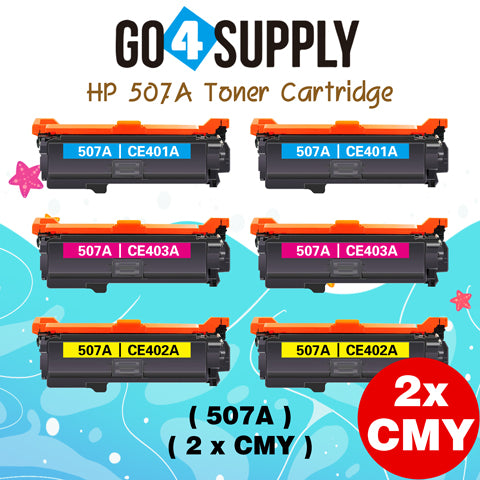 Compatible Combo Set HP 507A CE400A CE401A CE402A CE403A to use for HP LaserJet Enterprise 500 color M551, HP LaserJet Enterprise 500 color MFP M575, HP LaserJet Pro 500 color MFP M570 Series Printer