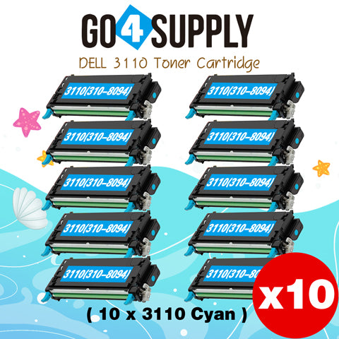 Compatible Cyan Dell 3110 Toner Cartridge Replacement for 310-8094 Used for Dell 3110cn, 3115cn, 3110, 3115 Print