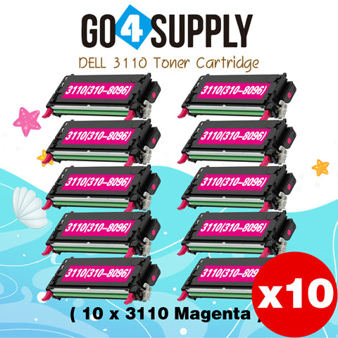 Compatible Magenta Dell 3110 Toner Cartridge Replacement for 310-8096 Used for Dell 3110cn, 3115cn, 3110, 3115 Print