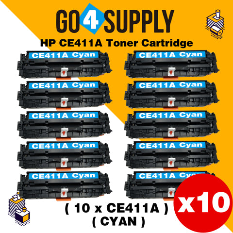 Compatible Cyan HP 411 CE411A 411A Toner Cartridge Used for HP Laserjet Enterprise 300 color M351/ MFP M375nw; 400 color M451nw/M451dn/M451dw/ MFP M475dn/M475dw Printer