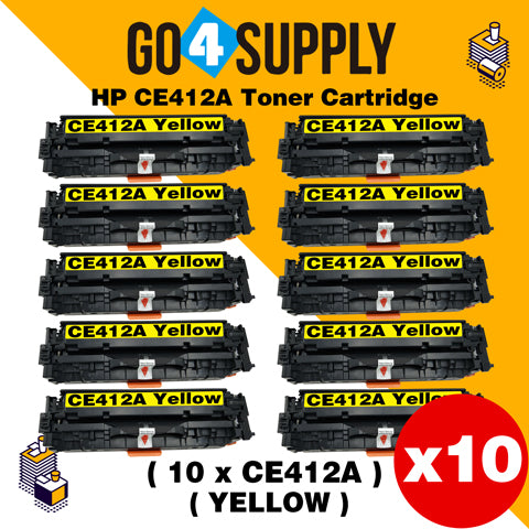 Compatible Yellow HP 412 CE412A 412A Toner Cartridge Used for HP Laserjet Enterprise 300 color M351/ MFP M375nw; 400 color M451nw/M451dn/M451dw/ MFP M475dn/M475dw Printer