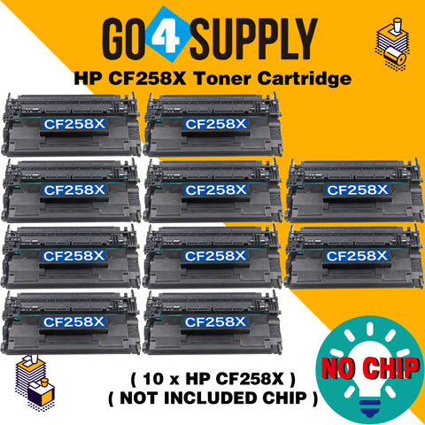 Compatible (NO CHIP) HP 258X CF258X 58X Toner Cartridge Used for HP LaserJet Pro M404n/M404dn/M404dw; MFP M428dw/M428fdn/M428fdw Printer