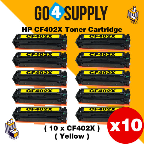 Compatible Yellow HP 201X CF402X Toner Cartridge Used for HP Color LaserJet Pro M252dn/252n; Color LaserJet Pro MFP M277dw/277n; Color LaserJet Pro MFP M274n Printers