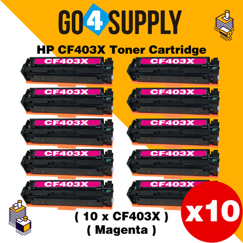 Compatible Yellow HP 201X CF403X Toner Cartridge Used for HP Color LaserJet Pro M252dn/252n; Color LaserJet Pro MFP M277dw/277n; Color LaserJet Pro MFP M274n Printers