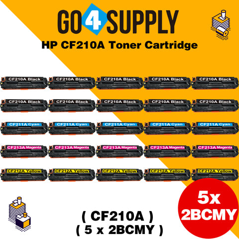 Compatible Set for HP CF210A Toner Cartridge Used for HP LaserJet Pro 200 color M251n/ 251nw/ 251MFP/ M276n/nw Printer