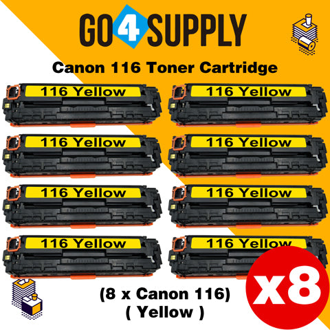 Compatible Yellow Canon 116 CRG-116 CRG116 Toner Cartridge Used for Canon i-SENSYS LBP-7010C/7016C/7018C; LBP 5050/5050n/iC MF 8080cw; MF8010/8030/8040/8050cn; LBP 7110Cw/7100Cn; iC MF8280Cw/MF6680DN; MF8210/8230/8250Cn; MF628Cw/626Cn; MF623Cn/621Cn