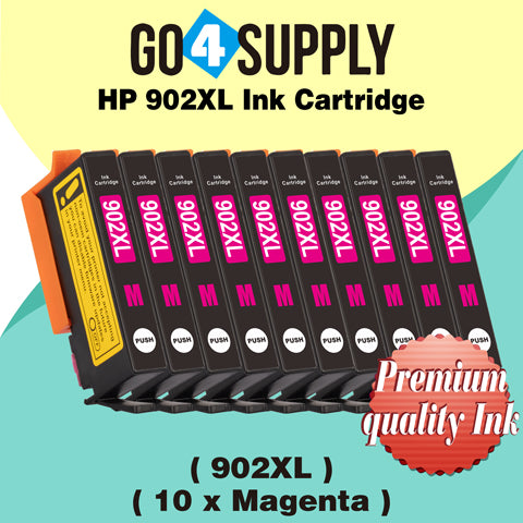 Compatible HP Magenta 902XL 902 XL Ink Cartridge Used for HP OfficeJet 6954 6958 6962, OfficeJet Pro 6968 6975 6978 Printers