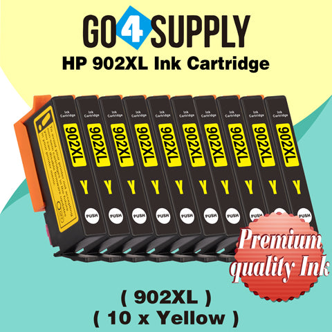 Compatible HP Yellow 902XL 902 XL Ink Cartridge Used for HP OfficeJet 6954 6958 6962, OfficeJet Pro 6968 6975 6978 Printers