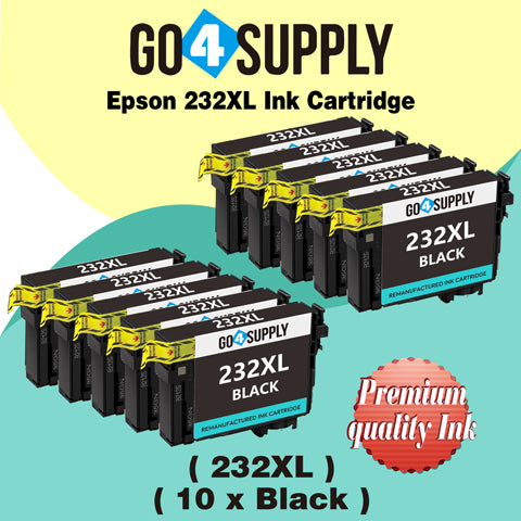 Compatible Epson 232 XL 232XL 232 Black Ink Cartridge Replacement for Epson Expression Home XP-4200 XP-4205 Workforce WF-2930 WF-2950 Printer