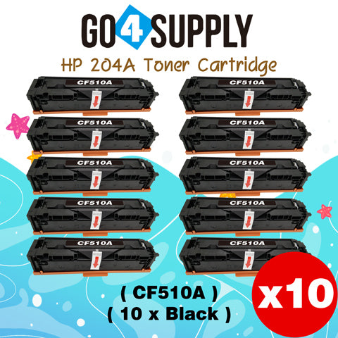 Compatible HP 204A CF510A Black Toner Cartridge to use for HP Color LaserJet Pro M154a, M154nw; HP Color LaserJet Pro MFP M180fw, M180n, M180nw, M181fw Printers