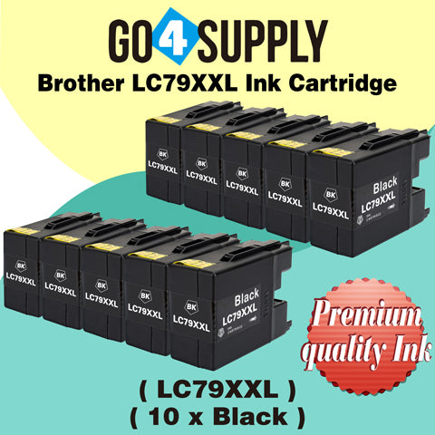 Compatible Brother Black LC79XXL LC-79 XXL Ink Cartridge Used for Brother MFC-J6510DW, MFC-J6710DW, MFC-J6910DW, MFC-J5910CDW, MFC-J6710CDW, MFC-J6910CDW, MFC-J5910DW Printers