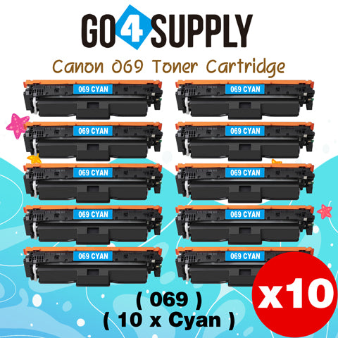 Compatible Canon 069 Cyan Toner Cartridge Used for Canon Color imageCLASS MF753Cdw MF751Cdw LBP674Cdw Printers