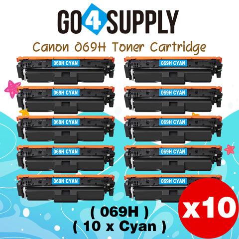 Compatible Canon 069H 069 Cyan Toner Cartridge Used for Canon imageCLASS MF753Cdw MF751Cdw LBP673cdw LBP674Cdw Series Printers