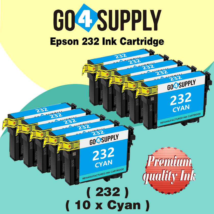 Compatible Epson 232 XL 232XL 232 Cyan Ink Cartridge Replacement for Epson Expression Home XP-4200 XP-4205 Workforce WF-2930 WF-2950 Printer