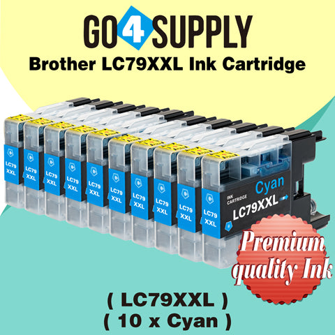 Compatible Brother Cyan LC79XXL LC-79 XXL Ink Cartridge Used for Brother MFC-J6510DW, MFC-J6710DW, MFC-J6910DW, MFC-J5910CDW, MFC-J6710CDW, MFC-J6910CDW, MFC-J5910DW Printers