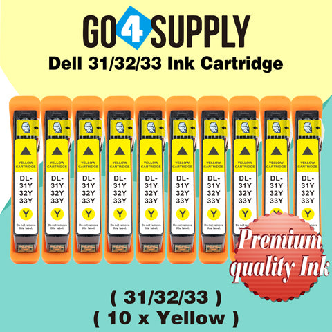 Compatible Dell Standard Capacity Yellow Ink Cartridge (Series 31) for Dell V525w V725w All-in-One Wireless Inkjet Printers