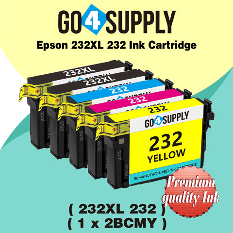 Compatible Combo Set Epson 232 XL 232XL 232 Ink Cartridge Replacement for Epson Expression Home XP-4200 XP-4205 Workforce WF-2930 WF-2950 Printer