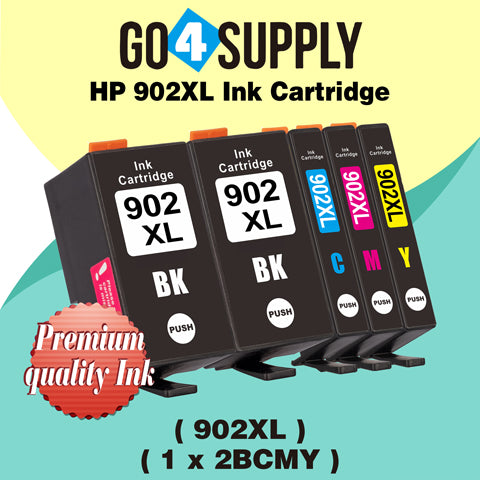 Compatible Combo Set HP 902XL 902 XL Ink Cartridge Used for HP OfficeJet 6954 6958 6962, OfficeJet Pro 6968 6975 6978 Printers
