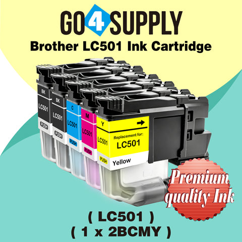 Brother LC501 Compatible Ink Cartridge - 1x2BCMY-LC501 | MFC-J1260DW, MFC-J1360DW, MFC-J1410DW, DCP-J100, DCP-J105, MFC-J200