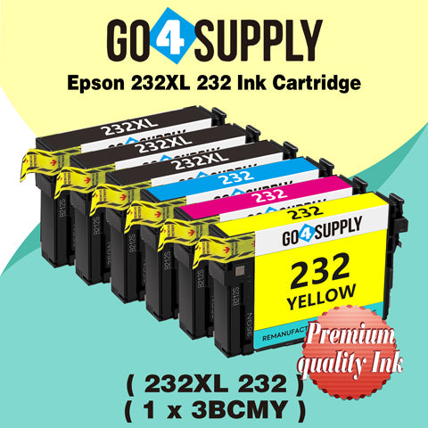 Compatible Combo Set Epson 232 XL 232XL 232 Ink Cartridge Replacement for Epson Expression Home XP-4200 XP-4205 Workforce WF-2930 WF-2950 Printer