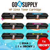 Compatible Combo Set HP 204A CF510A CF511A CF512A CF513A to use with HP Color LaserJet Pro M154a, M154nw; HP Color LaserJet Pro MFP M180fw, M180n, M180nw, M181fw Printers