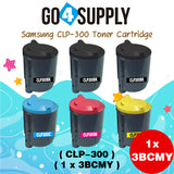 Compatible Combo Set Samsung CLP 300 CLP-K300A CLP-C300A CLP-M300A CLP-Y300A to use with SAMSUNG CLP-300 CLP-300N CLX-2160 CLX-2160N CLX-3160 CLX-3160FN Printers