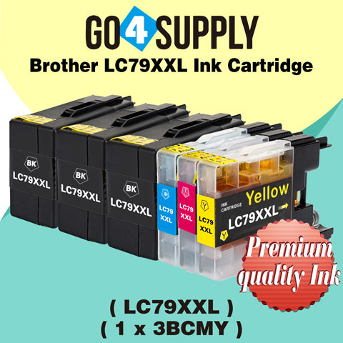 Compatible Combo Set Brother LC79XXL LC-79 XXL Ink Cartridge Used for Brother MFC-J6510DW, MFC-J6710DW, MFC-J6910DW, MFC-J5910CDW, MFC-J6710CDW, MFC-J6910CDW, MFC-J5910DW Printers