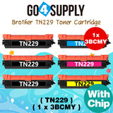 Compatible Combo Set Brother TN-229 TN229 Toner Cartridge Used in Brother HL-L3220cdw L3280cdw L3295cdw L3300cdw 8245cdw MFC-L3720cdw L3765cdw L3780cdw L8395cdw Printers