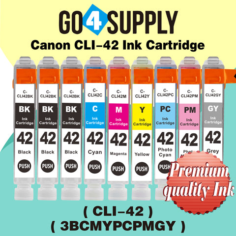 Compatible Combo Set Canon CLI 42 CLI42 CLI-42 Ink Cartridge use with PIXMA Pro-100 Pro 100 Printers