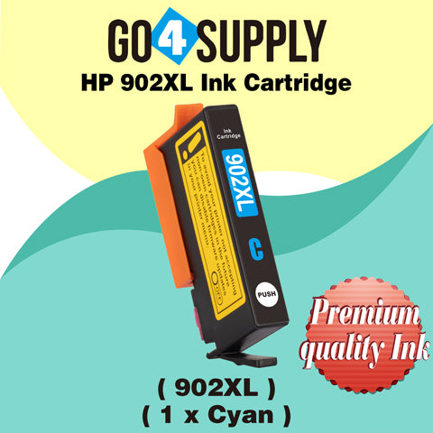 Compatible HP Cyan 902XL 902 XL Ink Cartridge Used for HP OfficeJet 6954 6958 6962, OfficeJet Pro 6968 6975 6978 Printers