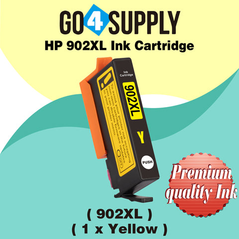 Compatible HP Yellow 902XL 902 XL Ink Cartridge Used for HP OfficeJet 6954 6958 6962, OfficeJet Pro 6968 6975 6978 Printers
