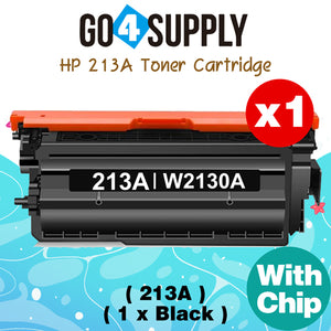 Compatible HP 213A W2130A Black Toner Cartridge Used for HP LaserJet Enterprise 5700dn/6700dn/6701dn, Color LaserJet EnterpriseVFP 5800f/5800dn/6800dn, Color LaserJet Enterprise Flow MFP5800zf/6800zf/6800zfsw/6800zfw Printers