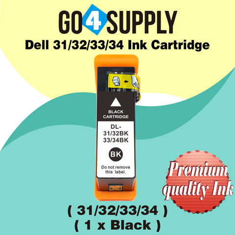Compatible Dell Standard Capacity Black Ink Cartridge (Series 31) for Dell V525w V725w All-in-One Wireless Inkjet Printers