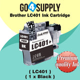 Compatible Brother LC401 LC-401 Black Standard-Yield Ink Cartridge Replacement for MFC-J1010DW MFC-J1012DW MFC-J1170DW Printer