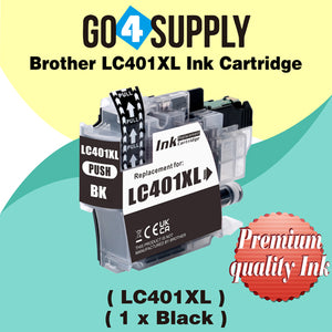 Compatible Brother LC401XL LC-401XL Black Ink Cartridge Replacement for MFC-J1010DW MFC-J1012DW MFC-J1170DW Printer
