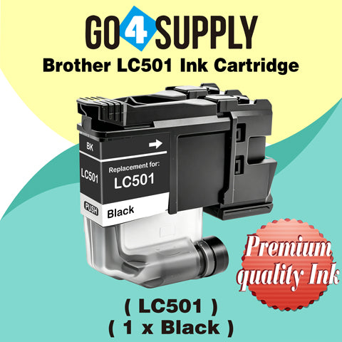 Brother LC501 Compatible Ink Cartridge - 1xB-LC501 | MFC-J1260DW, MFC-J1360DW, MFC-J1410DW, DCP-J100, DCP-J105, MFC-J200