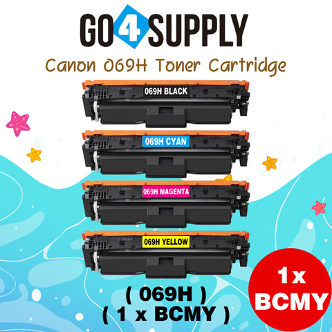 Compatible Combo Set Canon 069H Toner Cartridge Used in Canon Color imageCLASS MF753Cdw MF751Cdw LBP674Cdw Printers