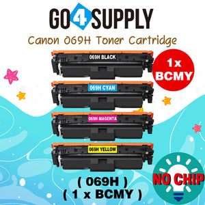 Compatible Combo Set Canon 069H Toner Cartridge Used in Canon Color imageCLASS MF753Cdw MF751Cdw LBP674Cdw Printers