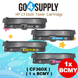 Compatible Combo Set HP 508X CF360X CF361X CF362X CF363X to use with HP Color LaserJet Enterprise Flow MFP M577c, M577z; Enterprise M552dn, M553dh, M553dn, M553n, M553x; Enterprise MFP M577dn, M577f Printers