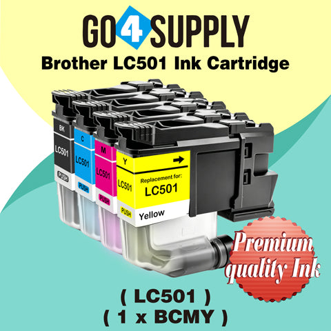 Brother LC501 Compatible Ink Cartridge - 1xBCMY-LC501 | MFC-J1260DW, MFC-J1360DW, MFC-J1410DW, DCP-J100, DCP-J105, MFC-J200