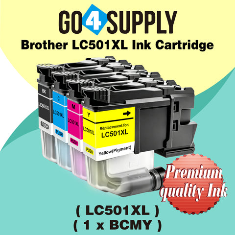Brother LC501XL Compatible Ink Cartridge - 1xBCMY-LC501XL | MFC-J1260DW, MFC-J1360DW, MFC-J1410DW, DCP-J100, DCP-J105, MFC-J200