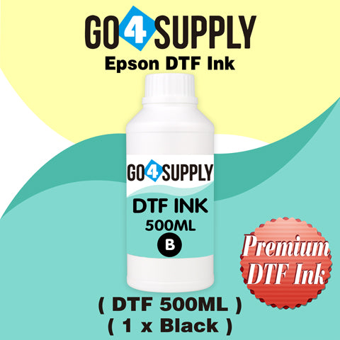 DTF Ink 500ML, DTF Transfer Ink Conversion Kit, Refill for DTF Printers Epson ET-8550, XP-15000, L1800, L805, R1390, R2400, DX7, Heat Transfer Printing Direct to Film(CMYKWh)