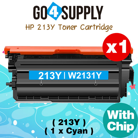 Compatible Combo Set HP 213Y W2130Y W2131Y W2132Y W2133Y Toner Cartridge use for HP LaserJet Enterprise 5700dn/6700dn/6701dn, Color LaserJet EnterpriseVFP 5800f/5800dn/6800dn, Color LaserJet Enterprise Flow MFP5800zf/6800zf/6800zfsw/6800zfw Printers