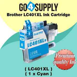 Compatible Brother LC401XL LC-401XL Cyan Ink Cartridge Replacement for MFC-J1010DW MFC-J1012DW MFC-J1170DW Printer