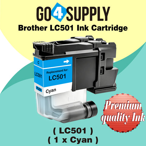Brother LC501 Compatible Ink Cartridge - 1xC-LC501 | MFC-J1260DW, MFC-J1360DW, MFC-J1410DW, DCP-J100, DCP-J105, MFC-J200