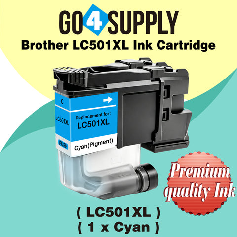 Brother LC501XL Compatible Ink Cartridge - 1xC-LC501XL | MFC-J1260DW, MFC-J1360DW, MFC-J1410DW, DCP-J100, DCP-J105, MFC-J200