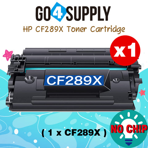 Compatible HP 89X CF289X 89A (NO CHIP, 10,000 pages) Toner Cartridge use for HP LaserJet Enterprise Flow MFP M528c, M528z; HP LaserJet Enterprise M507dn, M507dng, M507n, M507x; HP LaserJet Enterprise MFP M528dn, MFP M528f Printers