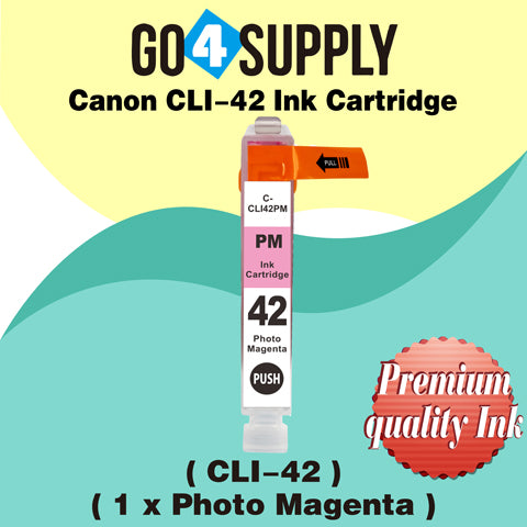 Compatible Canon CLI 42 CLI42 CLI-42 (Photo Magenta) Ink Cartridge use with PIXMA Pro-100 Pro 100 Printers