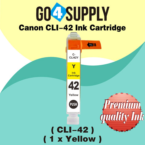 Compatible Canon CLI 42 CLI42 CLI-42 (Yellow) Ink Cartridge use with PIXMA Pro-100 Pro 100 Printers