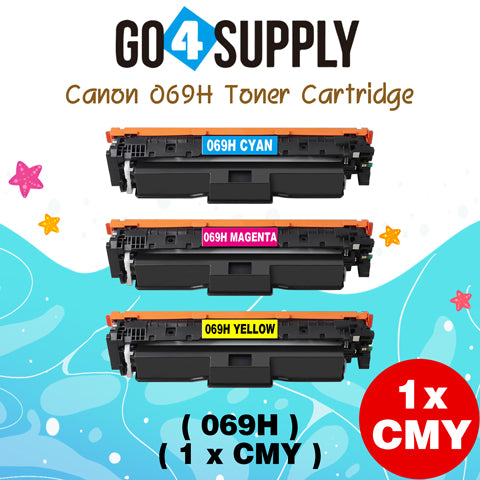 Compatible Combo Set Canon 069H Toner Cartridge Used in Canon Color imageCLASS MF753Cdw MF751Cdw LBP674Cdw Printers